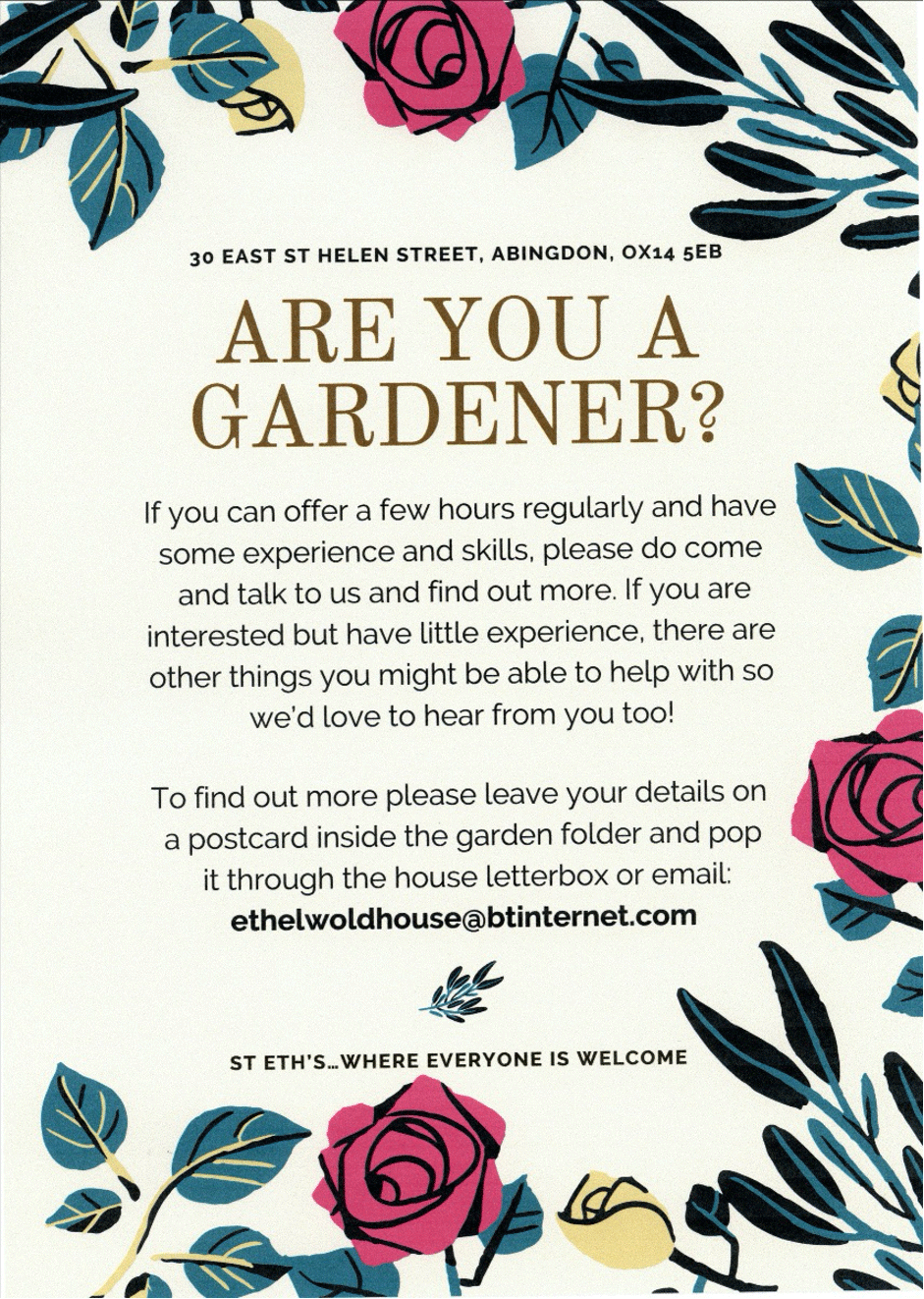 Poster: 'Are you a gardener?'