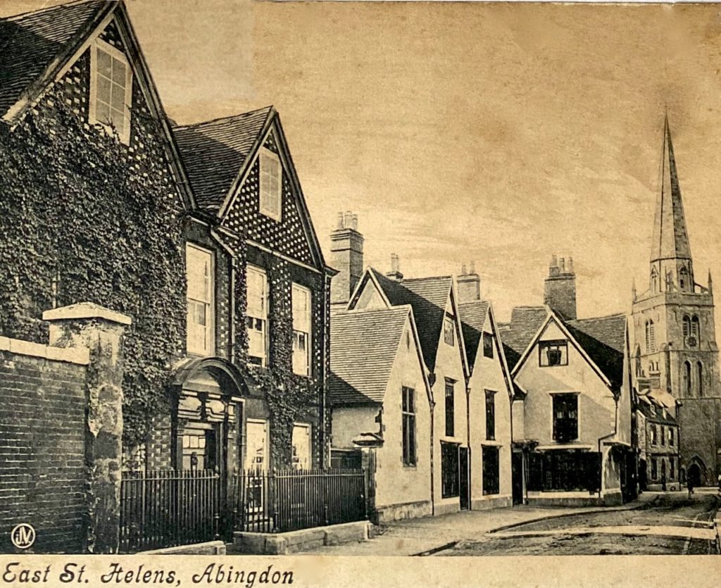 A postcard showing the house